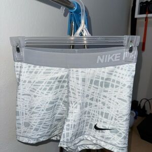 Nike Pro Light Gray Athletic Shorts